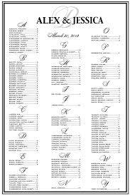 Wedding Seating Chart Wedding Seating Reception Template