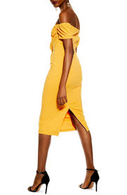 Topshop Off The Shoulder Wrap Midi Dress Nordstrom Nordstrom Dresses Midi Dress Dresses