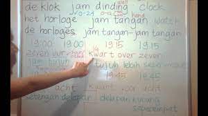 Start reading the quran online! Learning Dutch Belanda Indonesian Language In English 5 Clock Time Youtube
