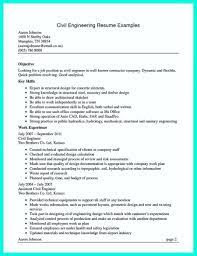 Next, it will be the work experience, if any, then education and references. 10 Engineer Resume Profession Goal Civil Engineer Resume Engineering Resume Resume Examples