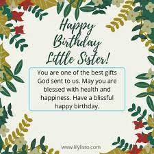 You are such an amazing sister. Birthday Wishes For Younger Sister Happy Birthday Little Sister