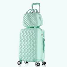 Universal Wheels Luggage Suitcase Trolley Luggage Travel Bag Candycolor Picture Box Password Box Travel Bag Set Fashion Cosmetic Bag Cute Luggage