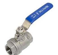 BVK-F2BSP-012: Шаровой кран 1/2"F (2-компонентный, разборный,  полнопроходной) с соединениями 2x BSP 1/2" внутренняя резьба, нержавеющая  сталь, ...