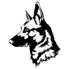Belgian Malinois Outline Sticker Vinyl Decal Dessin De Chien Dessin Chien Coloriage Renard