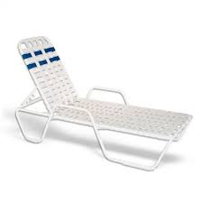 What do vinyl strap lounge chairs look like? Strap Patio Stackable Criss Cross Chaise Lounge With Arms 79x27x12 White Sfu A 300 201 201 Cozydays