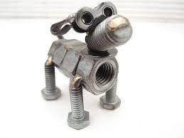 Nuts And Bolts Dog Sculpture Metal Art Projects Welding Art Welding Art Projects