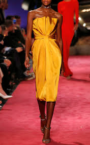 Petal Front Satin Cocktail Dress By Brandon Maxwell For Preorder On Moda Operandi Satin Cocktail Dress Yellow Fashion Simple Dresses