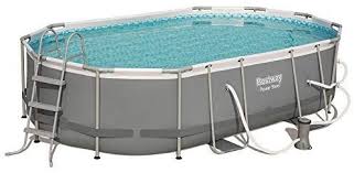 Amazon Com Bestway 16ft X 10ft X 42in Power Steel Above Ground Swimming Pool Set With Pump Swimming Pools Above Ground Swimming Pools Best Above Ground Pool