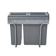 Free delivery and returns on ebay plus items for plus members. B Q Chrome Effect Integrated Kitchen Bin Diy At B Q