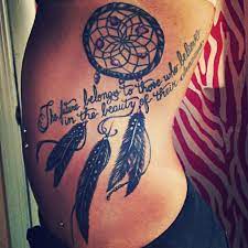 Dream Catcher Tattoo Quote Tattoos Dream Catcher Tattoo Word Tattoos