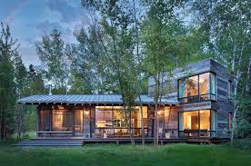 So, painting a log cabin may be a good idea. Modern Rustic Cabin In Montana Offers Captivating Lakeside Views