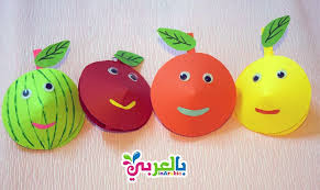 فواكه مجسمة للأطفال بالورق الملون ramadan crafts paper crafts for kids crafts for kids