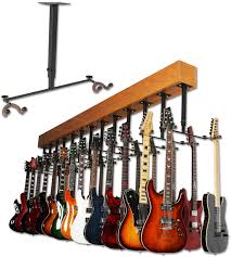 Ceiling Mount Two Instrument Hanger Guitar Rack Guitar Display Guitar Room