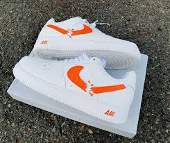 Shattered Swoosh Air Force 1 The Custom Movement Custom Shoes Nike Air Shoes Custom Sneakers