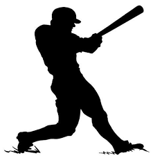 Baseball Bat Drawing Black And White Cartoon Baseball Bat Stock Images Royaltyfree Images Baseball Batter Silhouette Baseball