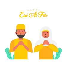 Eid al fitr 2021 expected to be celebrated on thursday, may 13, 2021. Flaches Illustrationspaar Fur Glucklichen Eid Al Fitr Gruss 1109727 Vektor Kunst Bei Vecteezy