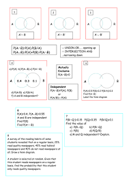 Venn Diagram Review Sheet Venn Diagram Probability Diagram