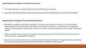 Low Bargaining Power Of Suppliers 2014