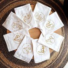 serviette de table homemade broderie origami brother broderie broderie serviette brodee noel broderie en or napkins sewing tableware