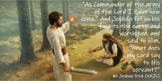 Image result for images joshua and commander of the army of the lord