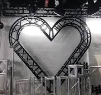 Customizable Unique Special Shape Heart Star Shaped Aluminum Truss for  Events Shows Weddings