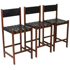 Basic Leather Strap Bar Stool By Thomas Hayes Studio Bar Stools Walnut Stools Modern Stools