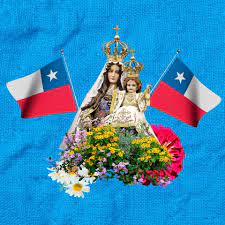 La virgen del carmen es representada con un niño en brazos que simboliza al propio jesús. Virgen Del Carmen Reina De Chile Beitrage Facebook