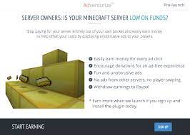 Promote your minecraft server for free. Earn Money W Adventurize Com In Game Minecraft Advertising Server Support And Administration Support Minecraft Forum Minecraft Forum