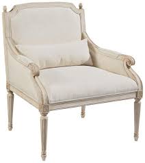 The Cambridge Accent Chair Is A Classic Through And Through Joanna Chose An Aged White Finish And A Neutral Fabric Upholstered Chairs Accent Chairs Furniture