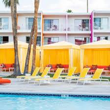 All of our beach front and rooftop rooms have breathtaking sea views from the terrace, while our swimup and sunset view rooms are only a few steps away from the beach. Poolside Daybeds Cabanas The Saguaro Palm Springs