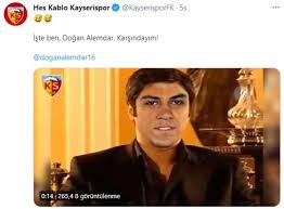 Cebrail alemdar profilimin tamamını görüntüle. Kotu Mert Polat Alemdar Gondermesi Sosyal Medyayi Salladi Kayserispor Un Paylasimina Begeni Yagiyor