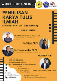 Check spelling or type a new query. Workshop Online Penulisan Karya Tulis Ilmiah Skripsi Ptk Artikel Ilmiah Indonesia Approach Education