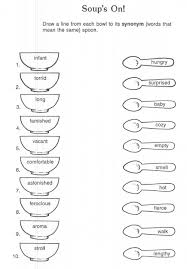 Soup 039 S On Synonym Worksheet Synonym Worksheet Synonym Worksheets