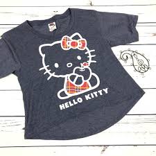 Sanrio Hello Kitty Girls Medium High Low T Shirt