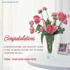 If you enjoy making cards and collecting card making tips, then you'll love these diy congratulations cards! Congratulations Flower Bouquet Card With Dear Name