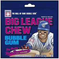 Big league chew® christmas pouches featuring outta' here original is the ballplayers' bubble gum! Big League Blue Raspberry Chew Bubble Gum 60 G