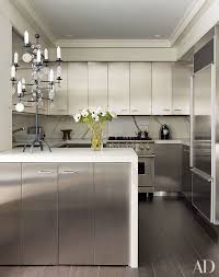 A wide variety of kitchen cabinet metallic options are available to you, such as style, design style, and countertop material. These 12 Metallic Rooms Really Shine Stainless Kitchen Kitchen Marble Steel Kitchen Cabinets