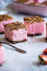 This chocolate mousse isn't just a an upgraded strawberry shortcake, this trifle uses real whipped cream but keeps the macros. Healthy Frozen Strawberry Dessert Recipe Food Faith Fitness
