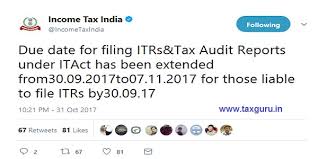 Find every important date on the 2018 tax calendar organized by day and month. Itr Tax Audit Due Date Extended To 7th November 2017