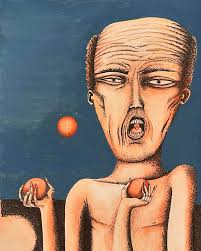 Juggling My Balls ' Ink&Watercolour