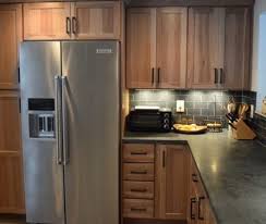 Rustic Industrial Shaker Style Hickory Cabinets By Cabinetry By Karman Rustic Industrial Kitchen Contemporary Kitchen Cabinets Hickory Cabinets
