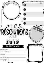 Ecrire Ses Resolutions Pour 2019 Ma Maitresse De Cm1 Cm2 Nouvel An Activites De Classe Resolutions