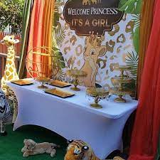 Lion King Nala Safari Backdrop For 1st Birthday Or Baby Shower Personalized Printed Shipped In 2022 Lion King Party Decorations Lion King Party Lion King Baby Shower