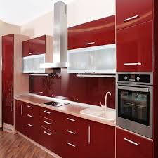 Hot Item Wine Red Modern Glossy Acrylic Kitchen Cabinet Zh K35 Red Kitchen Cabinets Modern Kitchen Design Modern Kitchen Cabinets