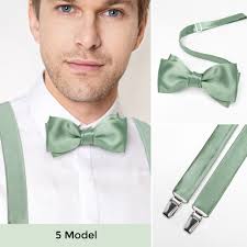 Various Styles Satin Light Sage Green Bow Ties for Weddings