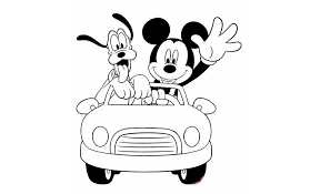 Mickey Mouse Para Colorear Con Ejemplo
