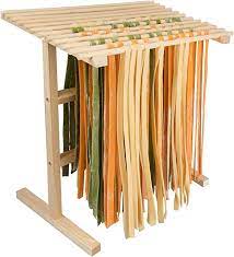 Amazon Com Pasta Drying Rack By Cucina Pro All Natural Wood Construction 12 Feet Of Drying Space Folds Flat For Storage P Pasta Drying Rack Wood Pasta Rack