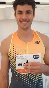 Tiaan after winning mens 60m