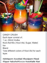 Candy Crush Slushie Cocktail Candy Drinks Drinks Alcohol Recipes Boozy Drinks