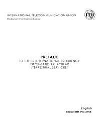 Central forwarding agency sdn bhd. Preface To The Br International Frequency Information Circular Terrestrial Services